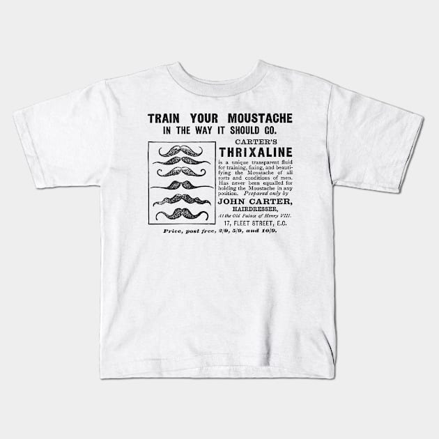 1895 Thrixaline advertisement Kids T-Shirt by NEILBAYLIS